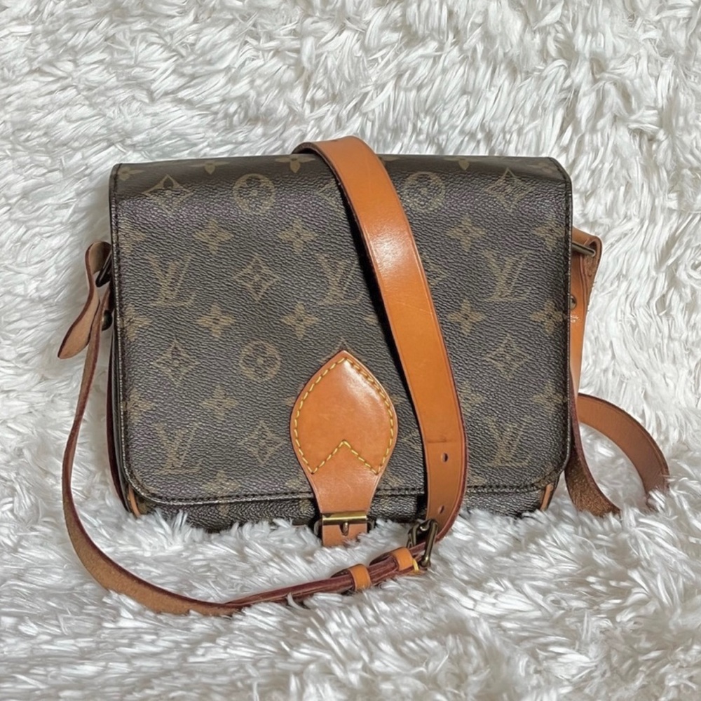 Louis Vuitton Vintage Cartouchiere MM Monogram Crossbody Bag - Picture 3 of 15